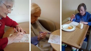 Dukinfield care home write letters to loved ones